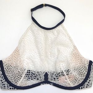 NWT*Very Sexy High Neck Crochet Lace Bralette